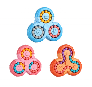 Hot Bán Ma Thuật Đậu Con Quay Đầu Ngón Tay Cube Quay Trẻ Em Giải Nén Đồ Chơi <span class=keywords><strong>Fidget</strong></span> <span class=keywords><strong>Spinner</strong></span> Đồ Chơi Cho Trẻ Em - Product Image 5