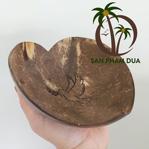 Высококачественные кокосовые миски в форме сердца - Product Image 2