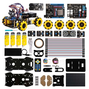 ACEBOTT Robot Inteligente de Energía Solar, Kit de Coche de Control Remoto 4WD para <span class=keywords><strong>Arduino</strong></span>, Programación Electrónica, STEM, Kit de Codificación Educativa