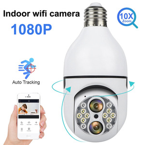 Bombilla LED E27 de 1080P, cámara inteligente tuya de 360 grados, detección humana, alarma de conexión, visión nocturna colorida, cámara ip inalámbrica - Product Image 5