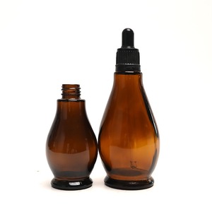 ขวดแก้วใส่น้ำมันหอมระเหยทรงหยดน้ำสีเหลืองอำพันขนาด10มล. 20มล. 30มล. 50มล. 100มล. - Product Image 6