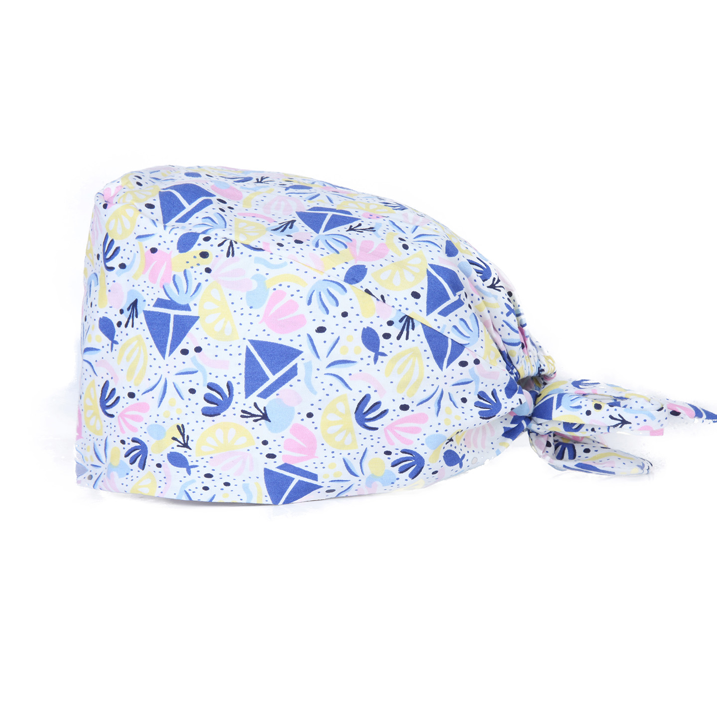 D-023 Gorra con estampado de peces pequeños y lazo en la espalda