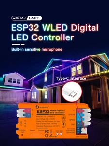 Gledopto New ESP32 WLED Controller DC5-24V 15Afor DIY Hobby with Type-C Port and Brightness Adjustable High Efficiency