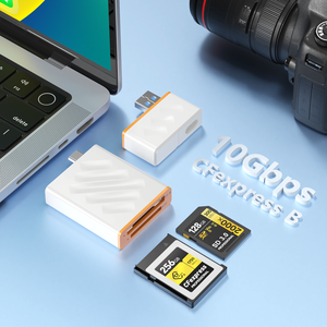 Portable 2-in-1 USB Type C Card <strong>Reader</strong> <strong>New</strong> <strong>Style</strong> 10Gbps Transmission Speed Compatible SD3.0 CFexpress Type B Cards External - Product Image 1