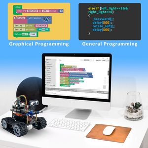 Lafvin Electronic Ultras onic Vermeidung von Infrarot-Fernbedienung Mini für Tank Robot Car Kit Robot Car für Arduino