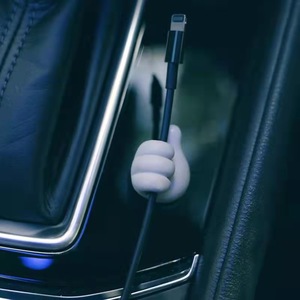 イヤホンワイヤープラスチック強力接着剤小さなフックとループ工場卸売面白いミニケーブル - Product Image 3