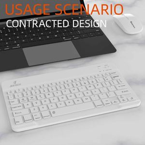 JERTECH CT3-01 Slim Portable Mini Wireless <strong>Keyboard</strong> <strong>Mouse</strong> Hot Selling Rechargeable BT Interface USB Connectivity for Phone <strong>Use</strong>
