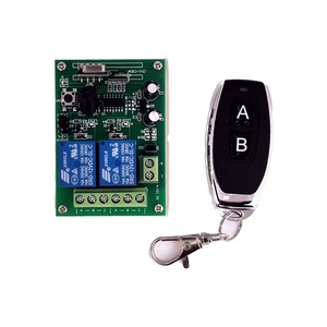 2.4 GHz RFトランスミッターとレシーバー、耐久性のある金属機能学習コードで作られた2チャンネル - Product Image 2