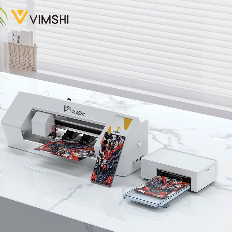 안드로이드 & ios 휴대 전화를위한 Vimshi 사용자 정의 로고 질감 bt 휴대용 스킨 프린터