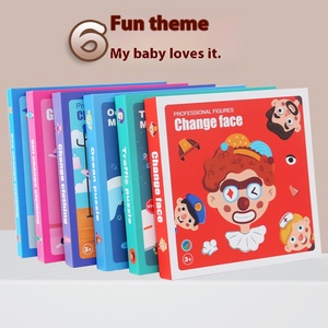 Popular de alta calidad multitema rompecabezas libro juguete educativo colorido Diy patrones juguete para niños - Product Image 2