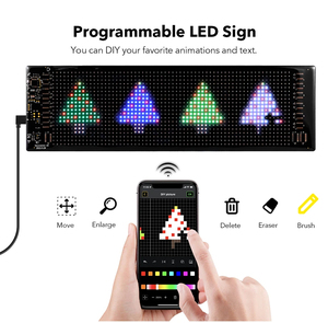ไฟแถบ LED RGB รีโมทควบคุมระยะไกลผ่านแอปอย่างชาญฉลาดไฟปาร์ตี้คริสต์มาส WS2812B เชื่อมต่อ USB สำหรับสวน - Product Image 4
