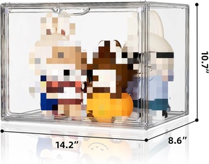 Vitrina apilable Premium personalizada, caja de almacenamiento duradera, organizador acrílico transparente para el hogar - Product Image 3