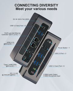 Hystou Mini <strong>Desktop</strong> Gaming PC Office CPU I7-1255U <strong>Computer</strong> Intel Core DDR5 Wins10 <strong>Linux</strong> - Product Image 2