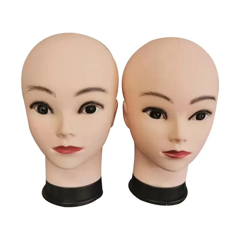 Parrucchiere pratica ciglia stilista salone scuola uso 54 cm testa di allenamento manichino in Silicone color pelle