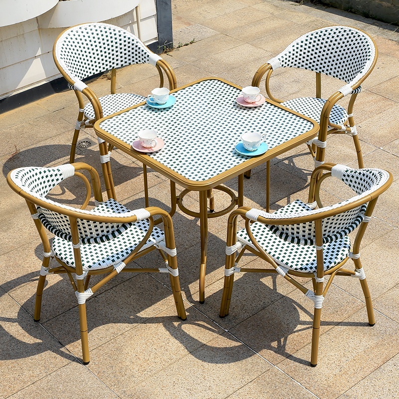 80cm square table and 4 chairs