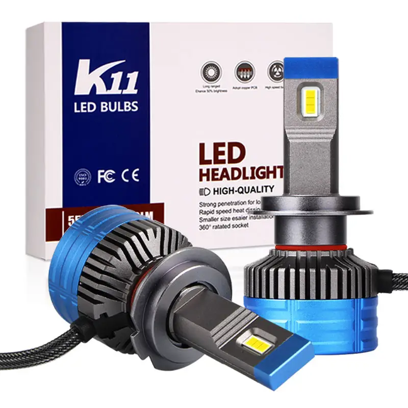 K11 h7 led H11 h13 9008 led bulb h4 led headlight 100w led lights for car ford kia mazda honda civic auto lighting system led