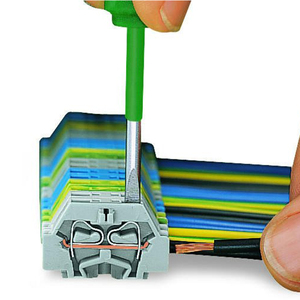 1.5/2.5 Square MM <strong>Spring</strong> Push in <strong>Terminal</strong> <strong>Block</strong> Side/Top Wire Insert Connection <strong>Terminal</strong> <strong>Block</strong> - Product Image 2