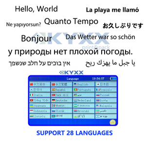 PM KYXXTECH Multi-lingua portatile stampa data Coder <span class=keywords><strong>Batch</strong></span> numero stampante a getto d'inchiostro scatola di imballaggio pistola a getto d'inchiostro LOGO pistola - Product Image 2