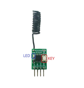 RFCE001 Mini 2CH 433MUHF Receptor inalámbrico PT2262 2264 EV1527 Decodificador de automatización del hogar inteligente ASK OOK Aprendizaje Decodificación de código fijo - Product Image 1