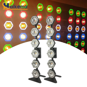 6-Line Hexagon Retro COB Pixel Blinder Light 6*144pcs <strong>RGB</strong> <strong>LED</strong> for DJ Stage Club Lighting Vintage 6-Eyes <strong>LED</strong> Stage Light - Product Image 6