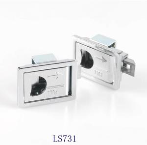 LS731锌合金车道锁搭扣式门锁隐形把手