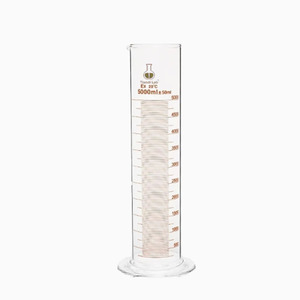Laboratuvar kullanımı Boro 3.3 cam 25ml 50ml 100ml Tiandi Lab emzik ve cam yuvarlak taban ile ölçme silindiri mezun - Product Image 4