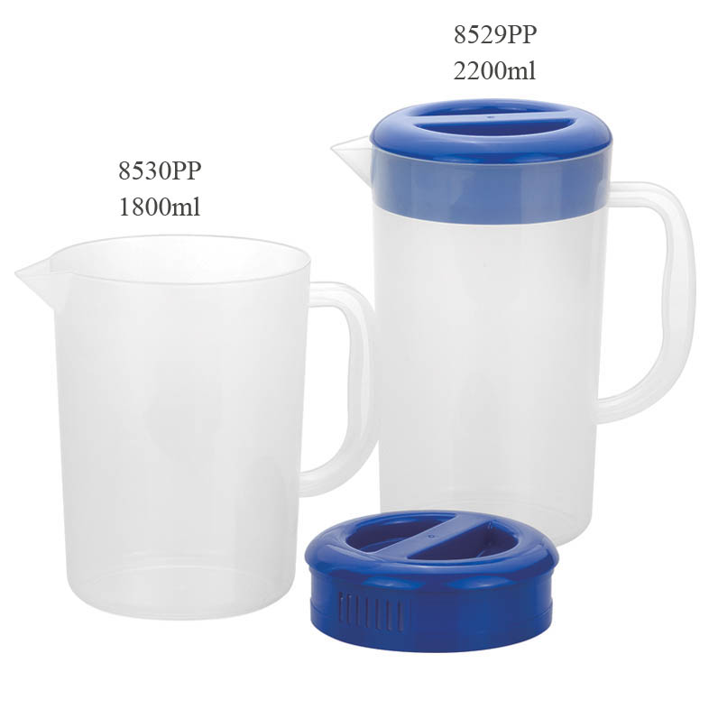 Plastic Tea Pitcher Pitcher Plastic with Measurement Juice Lemon Tea Frosted Pitcher Water Jug
