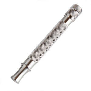 High Quality Adjustable Safety <strong>Razor</strong> with Single <strong>Edge</strong> Blade Metal Handle and <strong>Dual</strong> <strong>Edge</strong> for New Shaving Private Label Model - Product Image 2