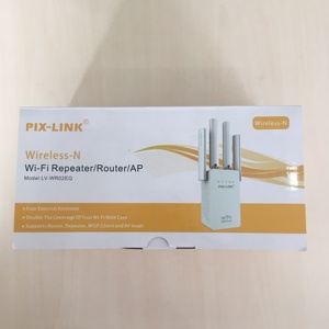 Pix-link品牌LV-WR02EQ模式编号中继器路由器300Mbps迷你无线信号增强器，带4个外部天线工厂 - Product Image 6