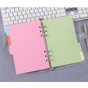 A5 Size 6 Ring <strong>Paper</strong> <strong>Index</strong> Divider Category Page Tabs Indexing Card for Planner - Product Image 6