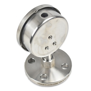 XIAOSHU 100mm Tamanho Dial -1000 ~ 0 Mbar Aço Inoxidável 316 Digite um Manômetro de Conexão Linha Bourdon - Product Image 6