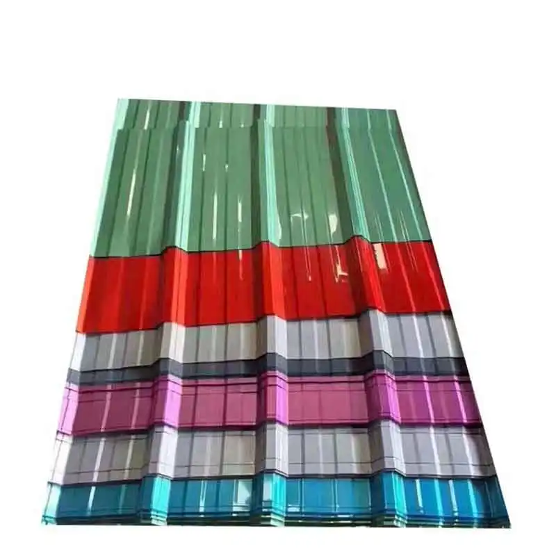YUANHAO Metal Building Material BGW 34 Corrugated Prepainted Color Roof Tiles Price PPGI Galvanized