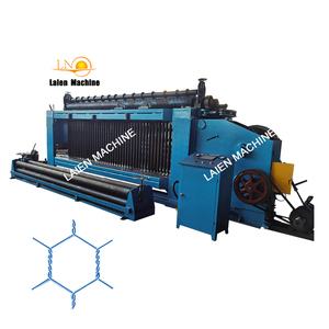 PVC מצופה או מטבל חם מגולוון חוט gabion קיר משושה התיל בנוטינג מכונה