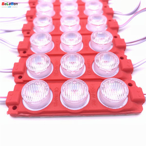 DC 12V 24V 3 LED 3W yan ışık enjeksiyon modülü için araba kamyon kuyruğu ışıkları Lens ile yüksek parlaklık led modulo - Product Image 5