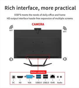 Sharerdp <strong>Custom</strong> H610 No CPU Support 12th 13th Gen LCD Touch Screen <strong>Computer</strong> Set Allinone All in One Barebone PC for Business - Product Image 3