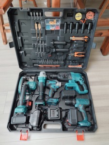 5-in-1 taşınabilir elektrikli alet pil paketi kutu pratik ve kullanışlı 5-in-1 elektrikli alet pil paketi Set - Product Image 4
