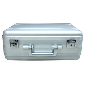 Hợp Kim Nhôm Tùy Chỉnh Attache Case Tuỳ Chỉnh Bạc Nhôm Thiết Bị Lưu Trữ Ngắn Gọn Case Với Foam - Product Image 3