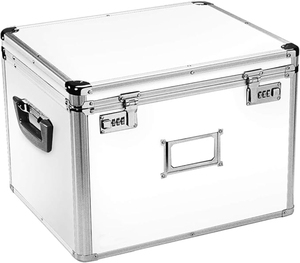 Handmade Durable nhôm hai-xử lý khóa ngực New Chống bụi tài liệu lưu trữ hộp tập tin lưu trữ trường hợp đối với Thư/pháp lý - Product Image 2