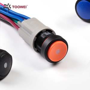 Interruttore a pulsante da 16mm IP67 DPDT 8pin interruttore a pulsante illuminato - Product Image 3