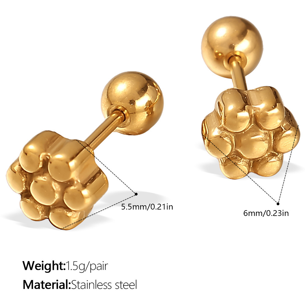 Pendientes de flor de oro