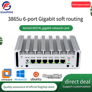 I7 8550U I5 8250U I3 8130U pfSense תיבת 7th Gen Kaby אגם 3865U Dual Core fanless מקרה 6 lan מיני שרת HD קונסולת USB