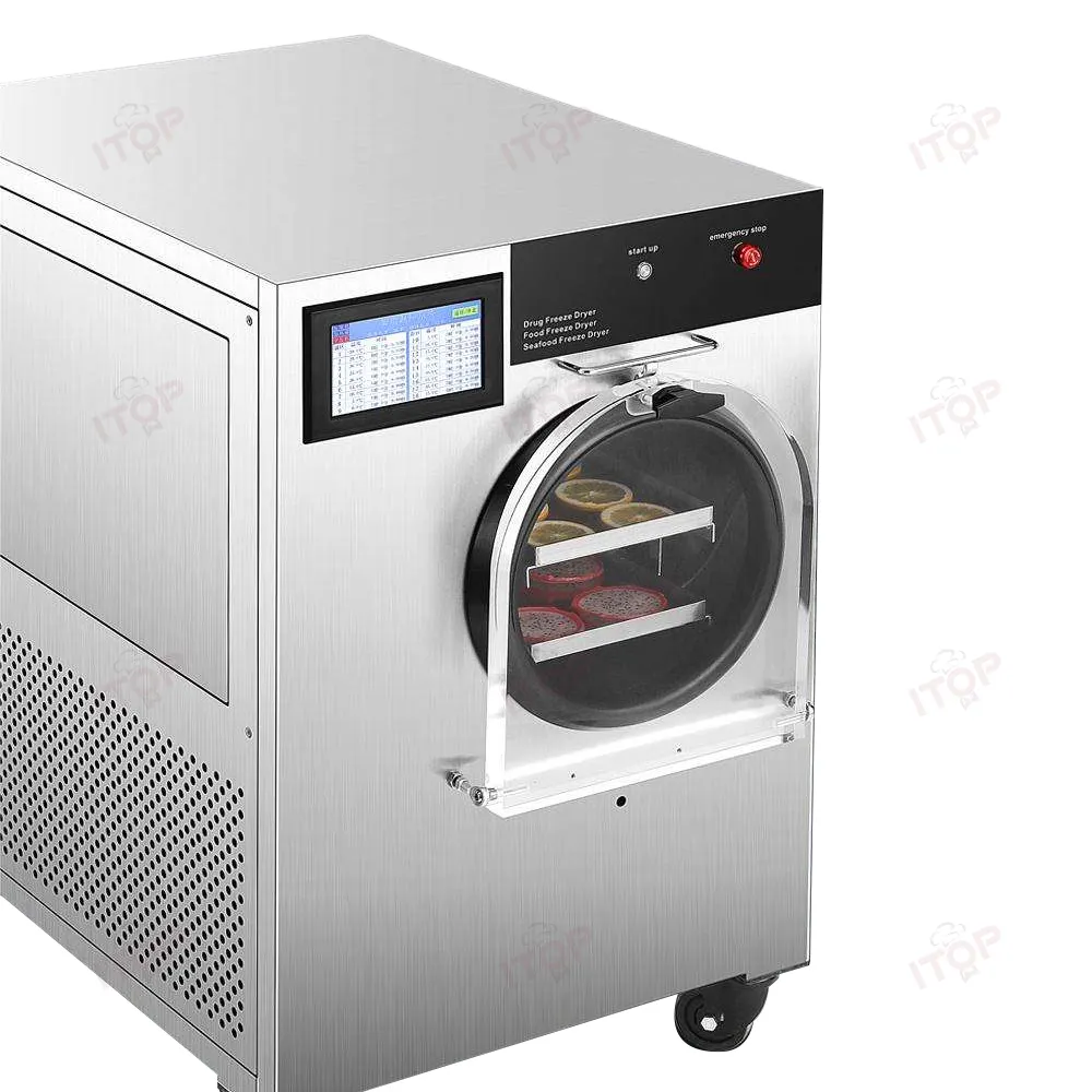 Piccoli 2-4 vassoi vendita calda 220v -40 gradi macchina liofilizzata macchina liofilizzata Snack cibo liofilizzatore asciugatrice macchina