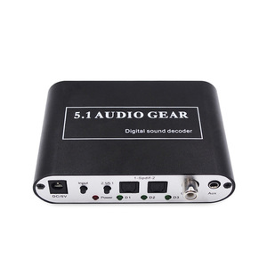 DTS <strong>Decoder</strong> 5.1 Channel DAC Decoding Digital Audio Converter 3.5mm Jack Output Fiber Coaxial Live Streaming Video <strong>Decoder</strong> - Product Image 3