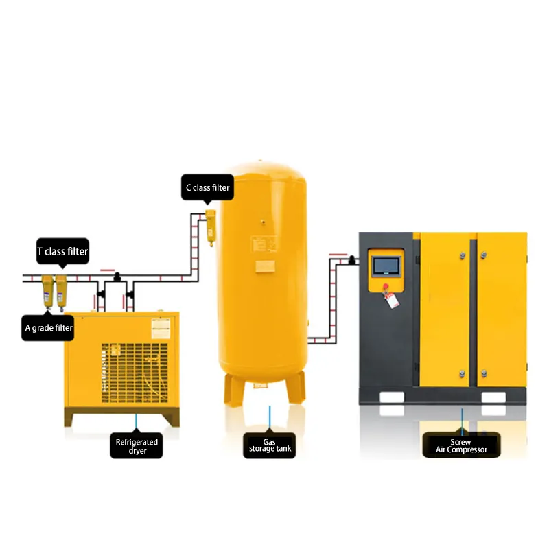 Hersteller Schrauben luft kompressor OEM Schrauben luft kompressor 5,5 kW 7,5 kW 15kW Schrauben luft kompressor für Lasers chneid maschine