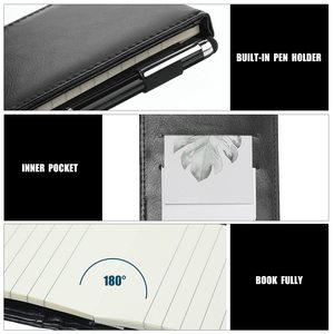 Custom Logo Leather Cover Pocket <strong>Notepad</strong> with Pen to Do Checklist School Student <strong>Notebook</strong> <strong>Memo</strong> <strong>Notepad</strong> - Product Image 4