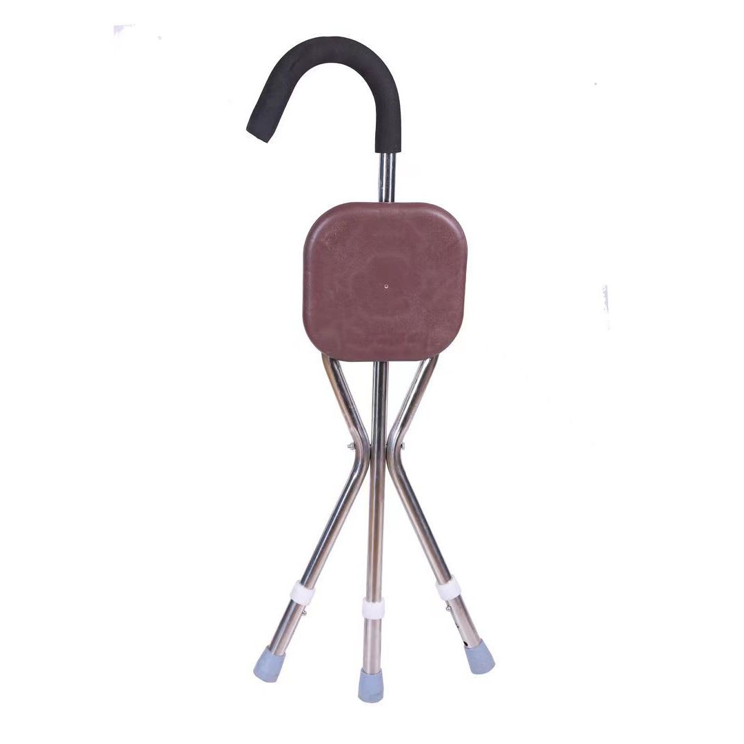 Surface de tabouret carré marron