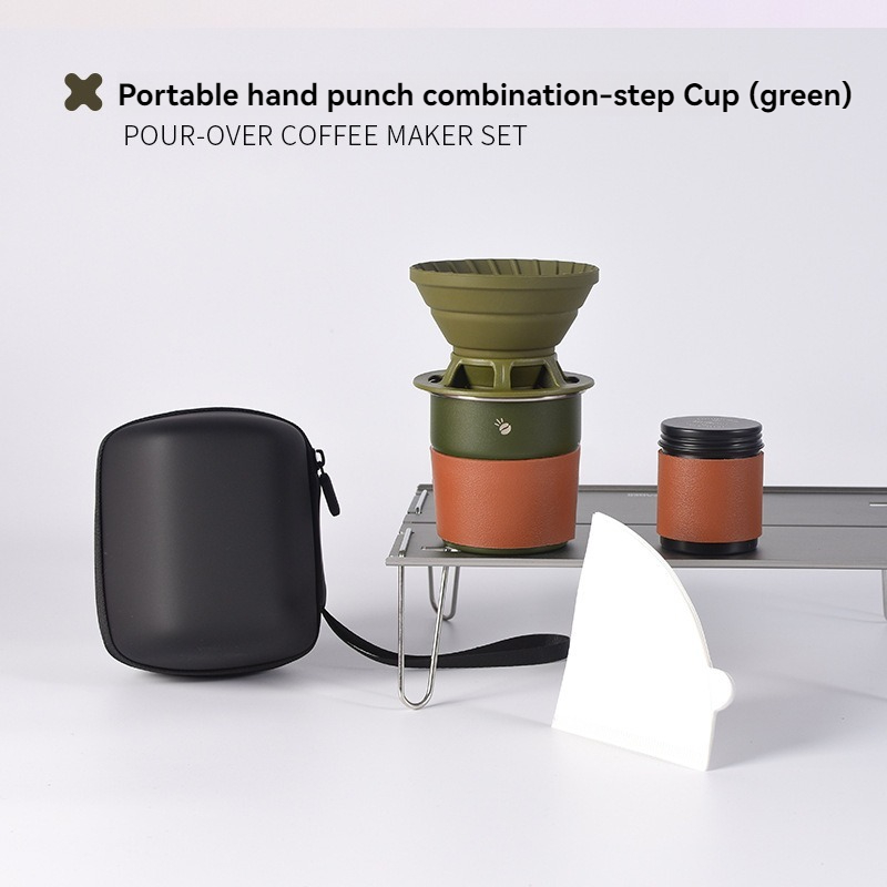 Green Stepped Cup (PU Sleeve)