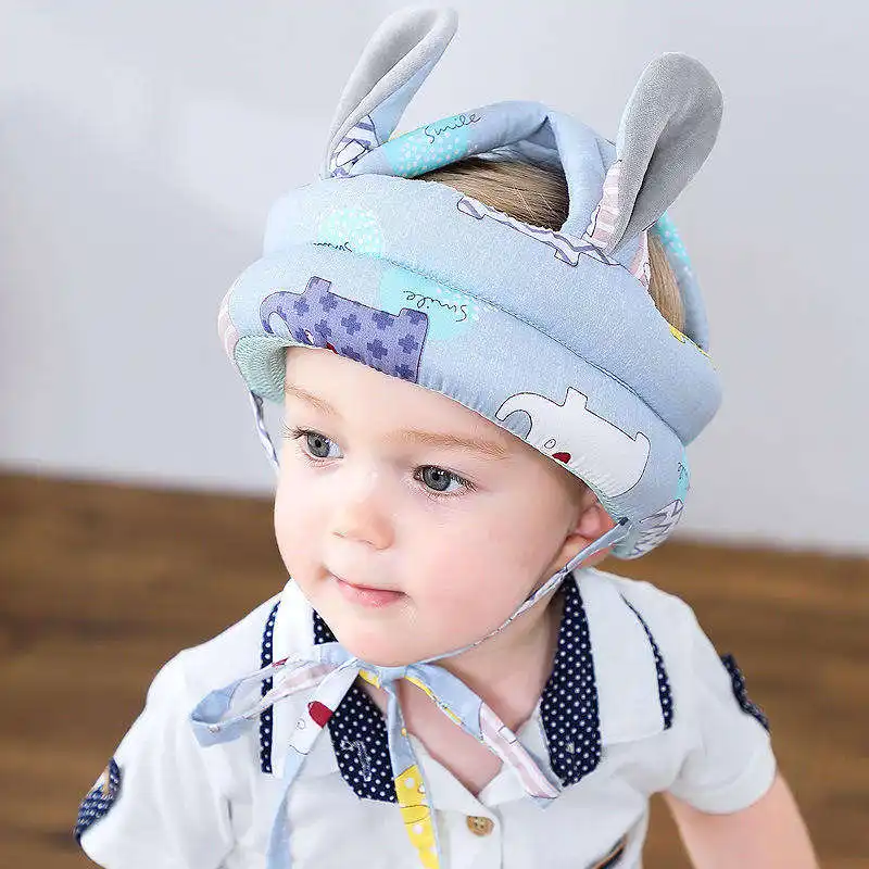 Vendita calda di nuovo Design regolabile Anti caduta testa colorata protezione di sicurezza morbido pieghevole bambino bambino testa casco