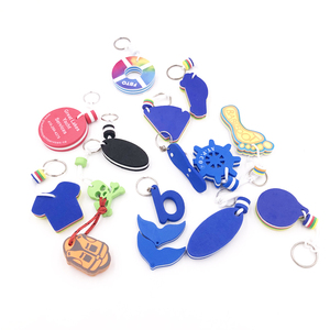 定制形状印刷标志 3D 软 Eva 拼图泡沫浮动钥匙扣 - Product Image 1