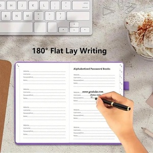 GuangAo Password Book With Alphabetical Tabs Hardcover Password Keeper <strong>Notebook</strong> Address Organizer Pocket Size Passcode Book
